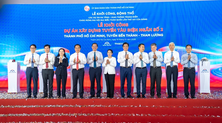 Lễ khởi c&ocirc;ng dự &aacute;n Metro số 2 (Bến Th&agrave;nh - Tham Lương)